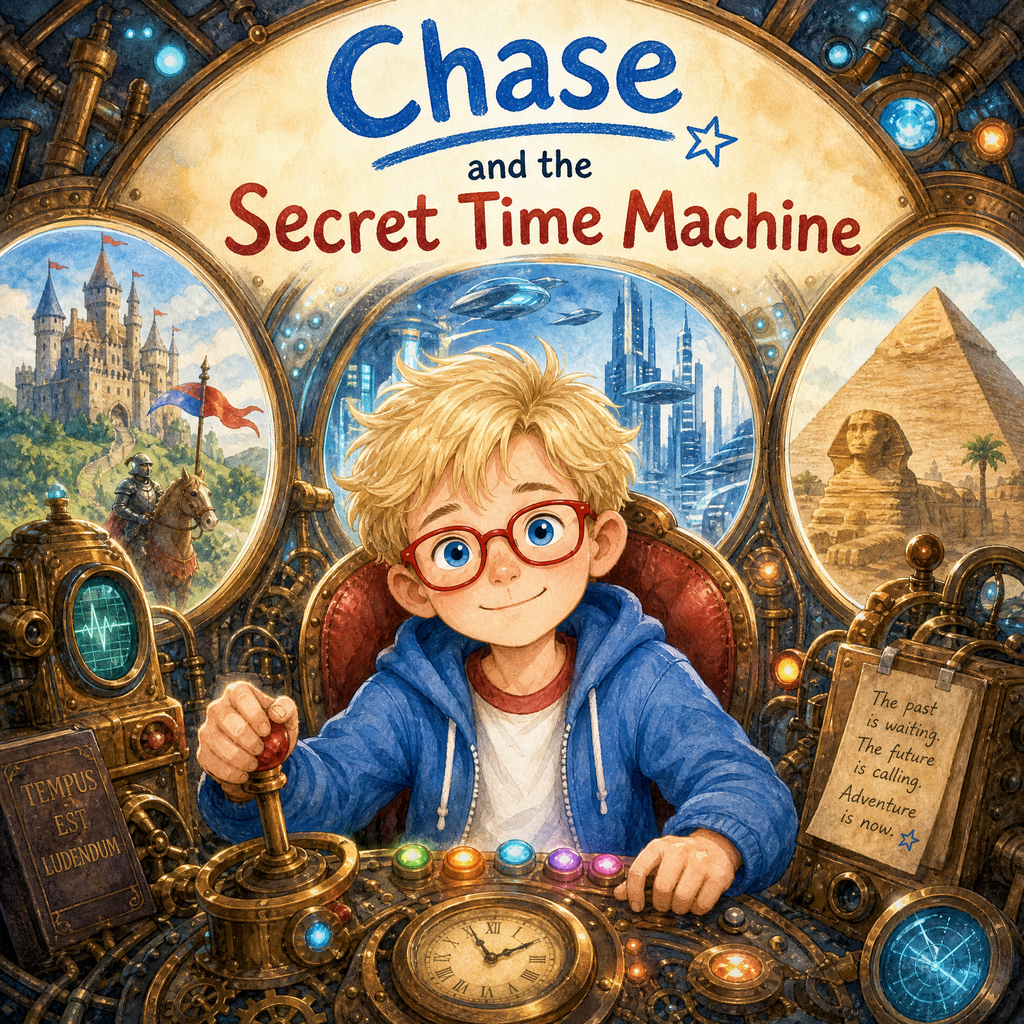 Chase and the Secret Time Machine – Time Travel Story | Children's eBook (Ages 4–8)