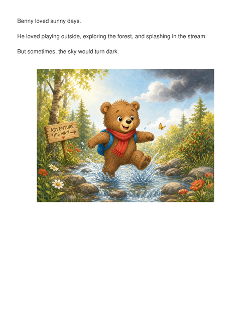 Benny and the Big Storm – Overcoming Fears Story | Children's eBook (Ages 3–7)