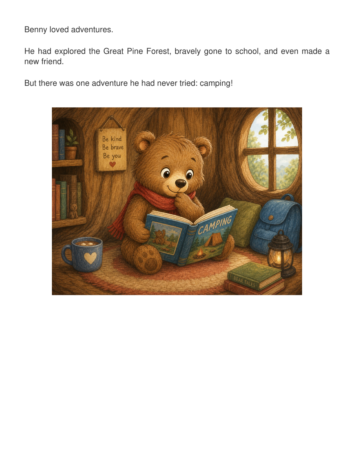 Benny's First Camping Trip – Outdoor Adventure Story | Children's eBook (Ages 3–7)