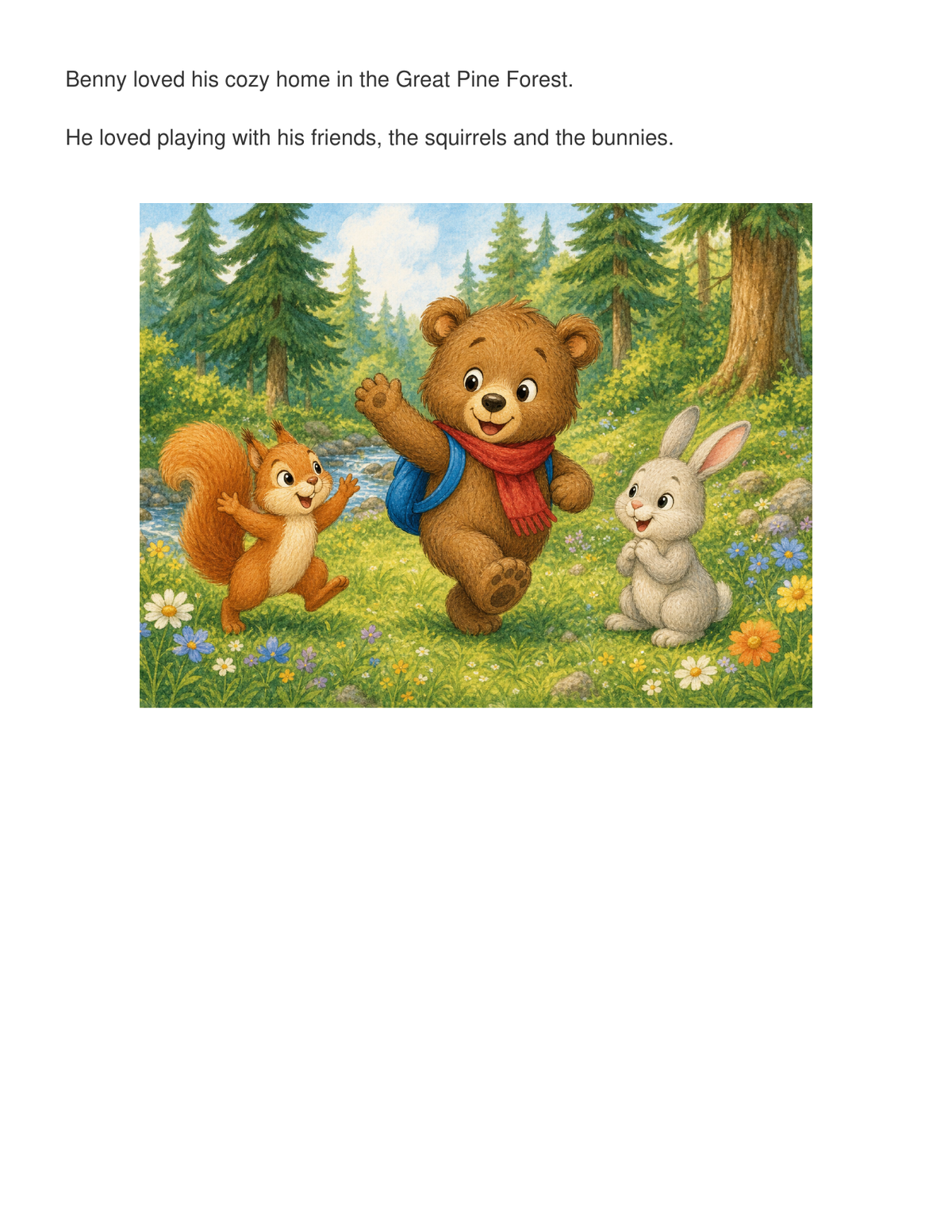 Benny Goes to School – First Day Story | Children's eBook (Ages 3–6)