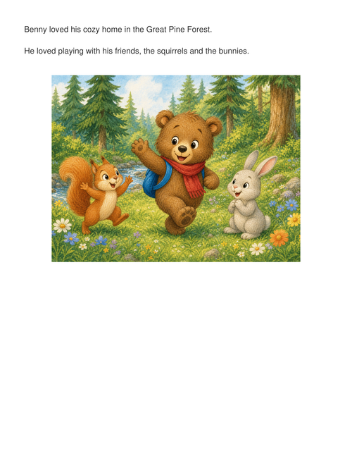 Benny Goes to School – First Day Story | Children's eBook (Ages 3–6)