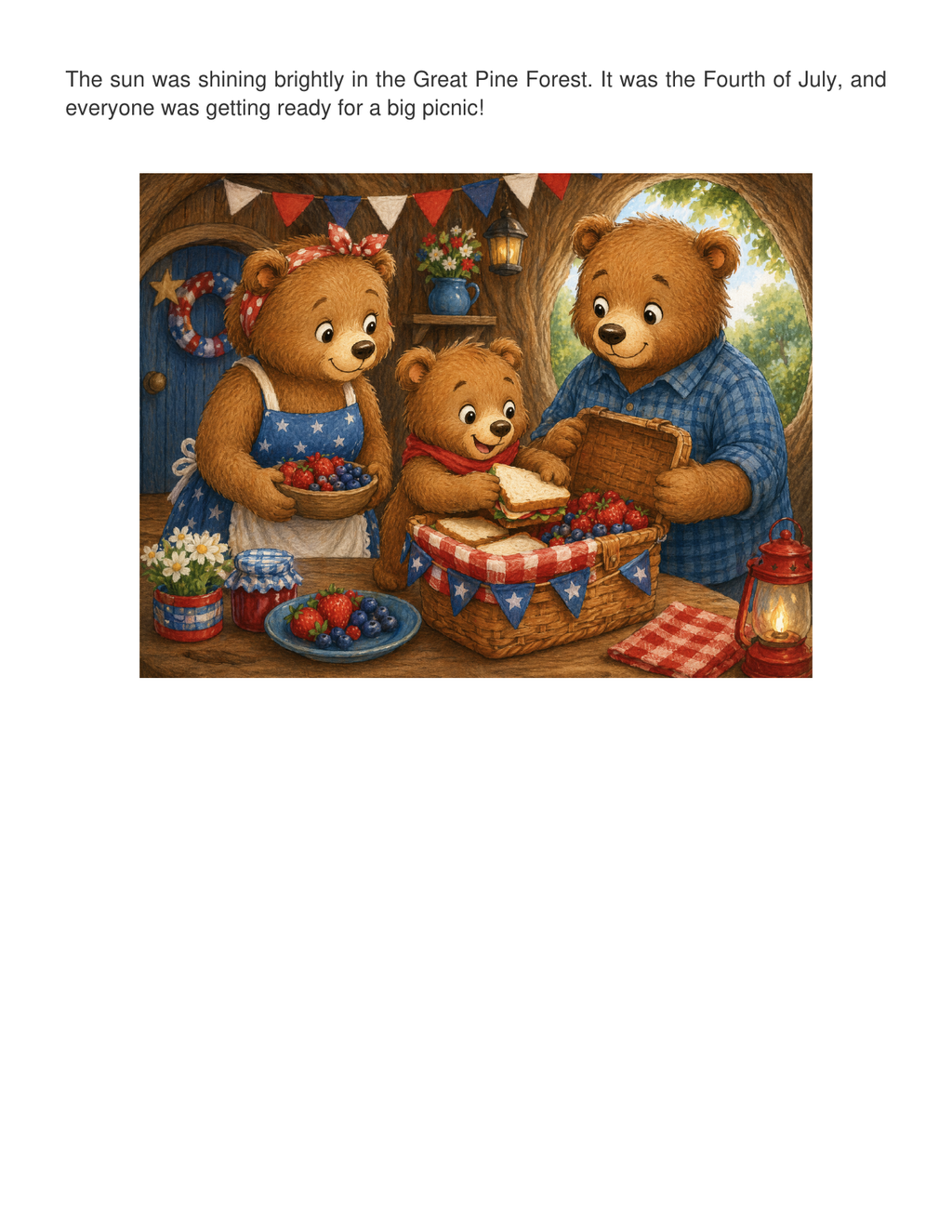 Benny's Fourth of July Picnic – Summer Holiday Story | Children's eBook (Ages 3–7)