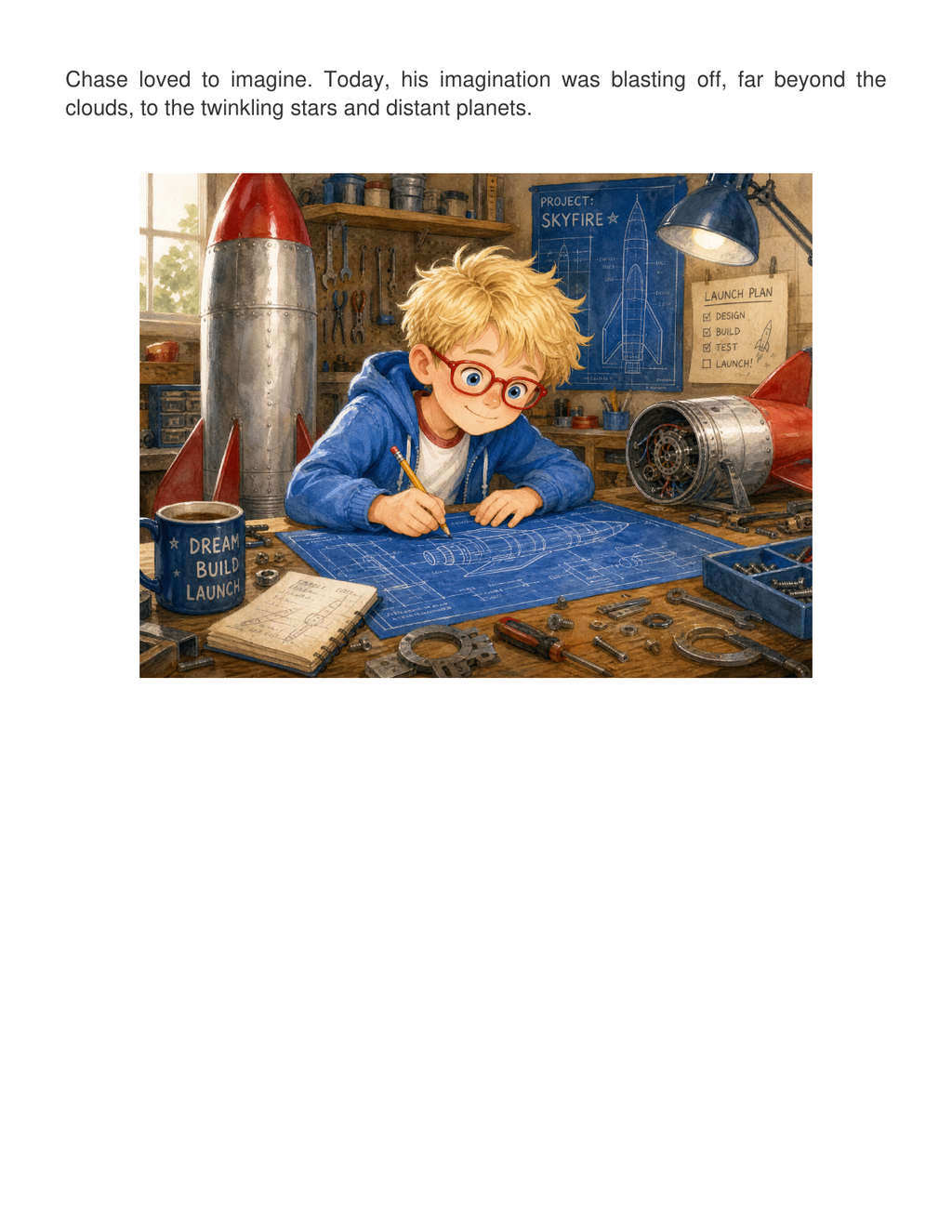 Chase and the Rocket to the Stars – Space Adventure Story | Children's eBook (Ages 4–8)