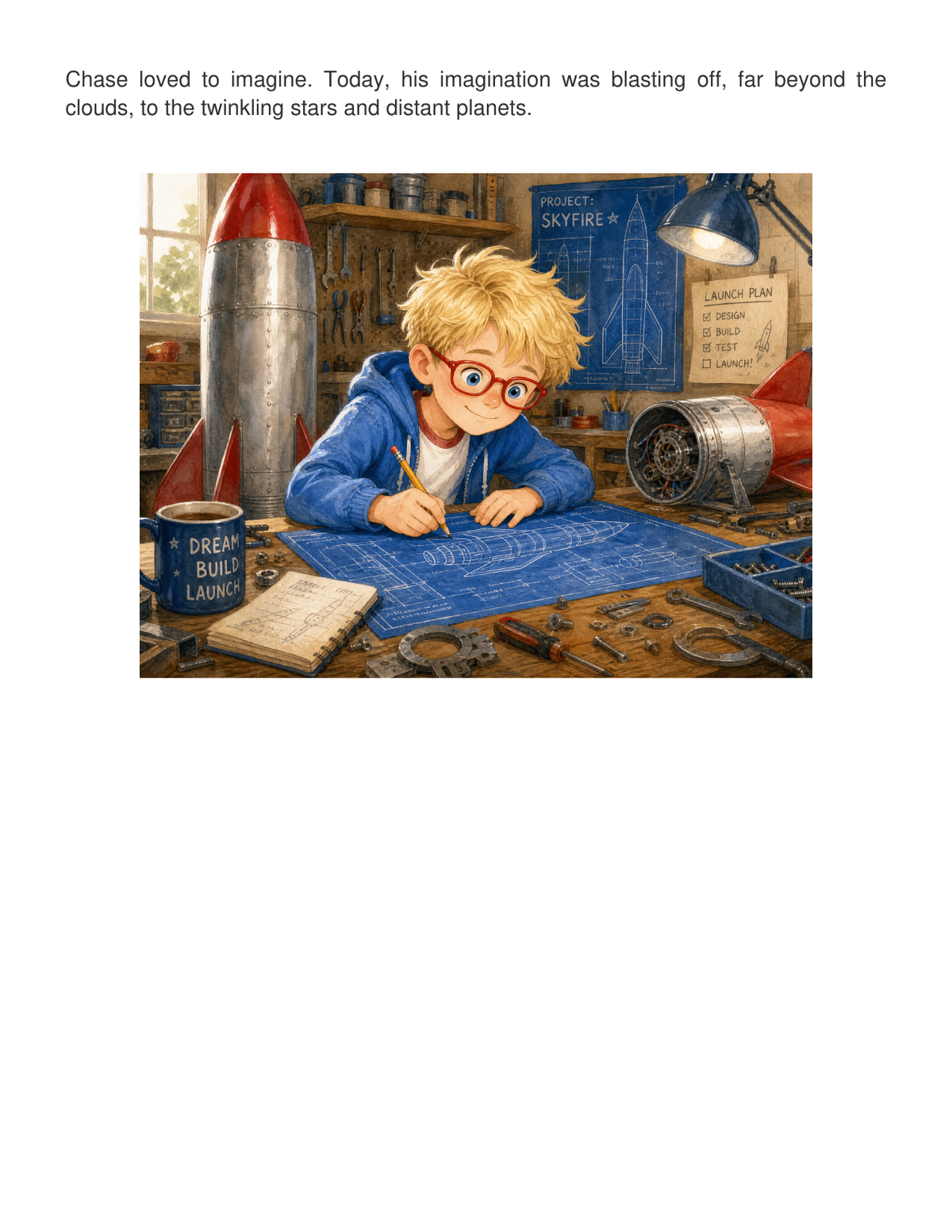 Chase and the Rocket to the Stars – Space Adventure Story | Children's eBook (Ages 4–8)