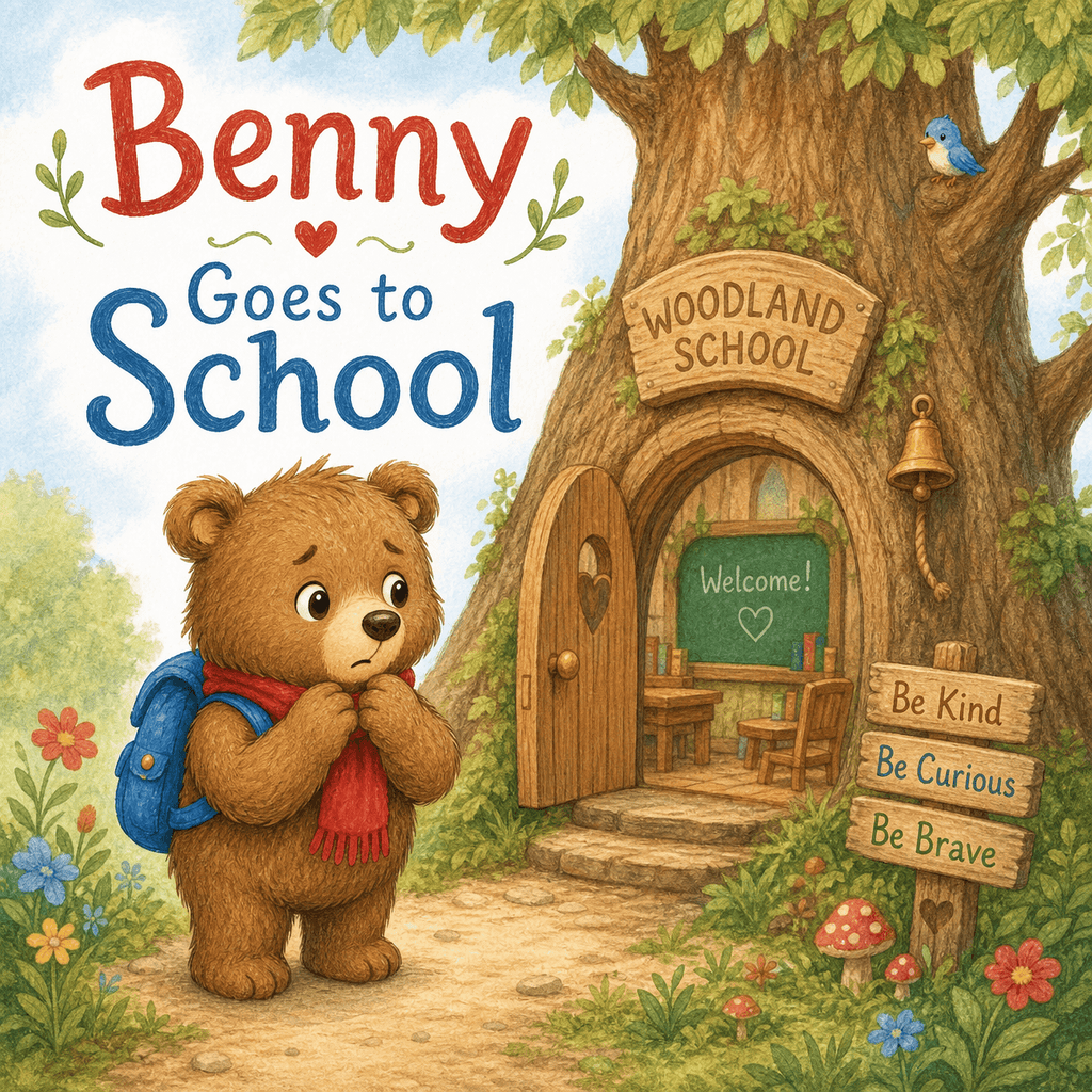 Benny Goes to School – First Day Story | Children's eBook (Ages 3–6)